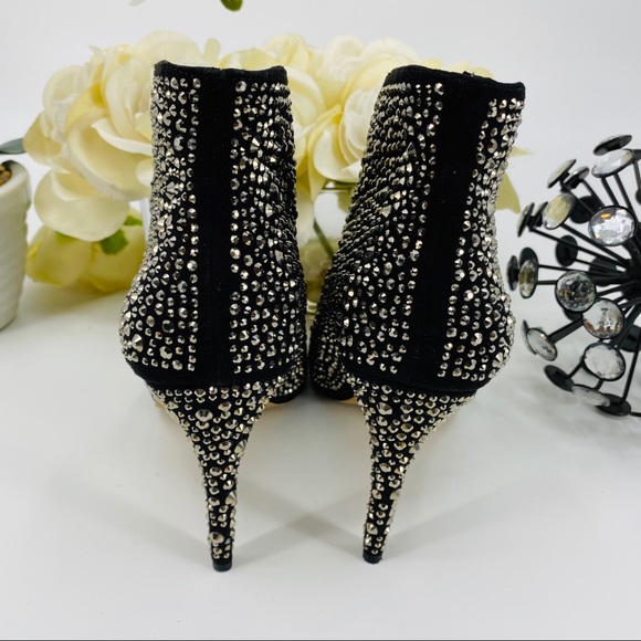 INC Bling Raeanne Open Toe Ankle Boots Booties - Picture 3 of 8